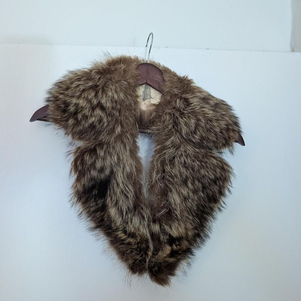 Women's Brown Fur Collar